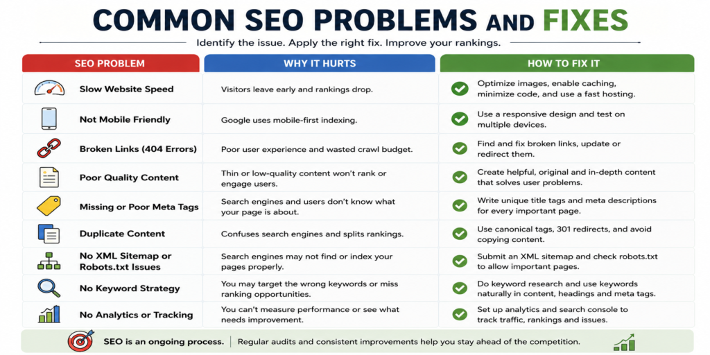 seo mistakes